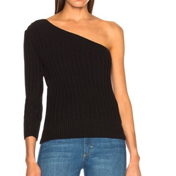 Frame Denim Sweaters - NWT Frame Cable Knit One Shoulder Sweater